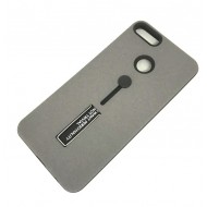 Capa Kickstand Matte Con Alza De Dedo Huawei Y9 2018 Gris